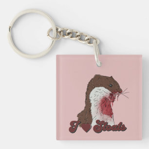 Porte-clefs I Love Stoats