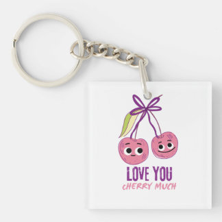 PORTE-CLEFS I LOVE YOU CHERRY MUCH