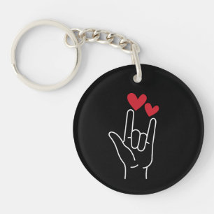 Porte-clefs I Love You Sign Language