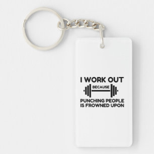 Porte-clefs I Work Out