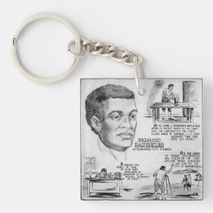 Porte-clefs Icône de l'histoire noire : Benjamin Banneker, Sci