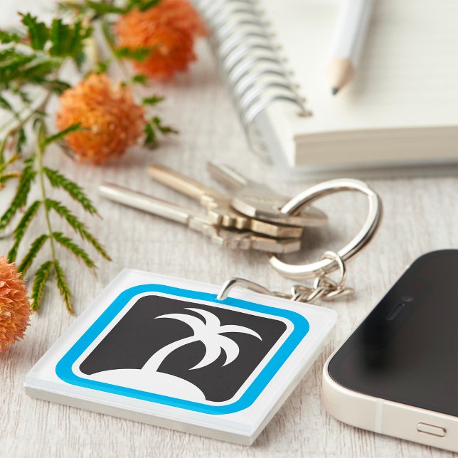 Porte-clefs Icône de palmier (Créateur téléchargé)