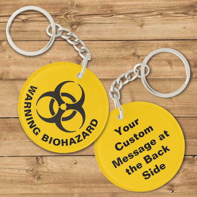 Porte-clefs Icône de risque biologique (Créateur téléchargé)