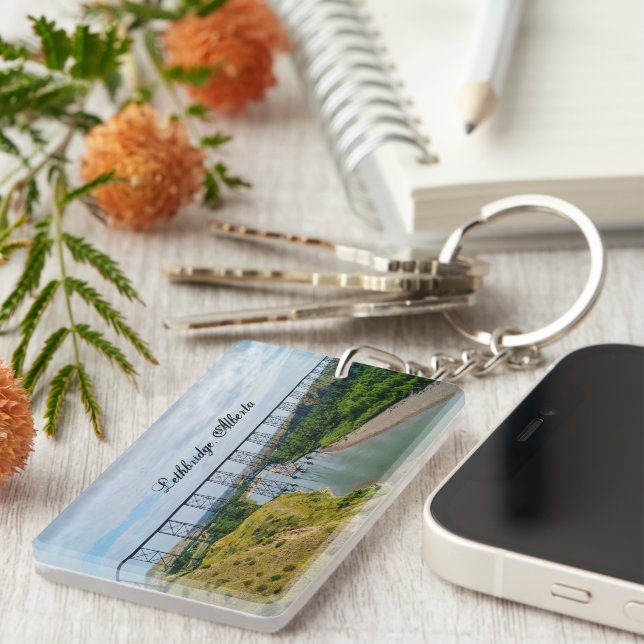 Porte-clefs Icône ferroviaire de l'Alberta (Devant droit)