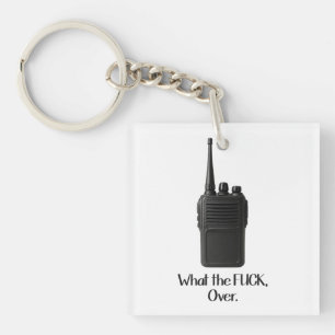 Porte-clefs Icône Fu*k Sur L'Icône Drôle Walkie Talkie