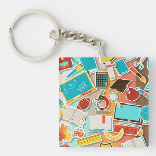 Porte-clefs Icônes d'équipement scolaire