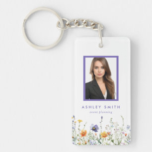 Porte-clefs ID employé fleur sauvage