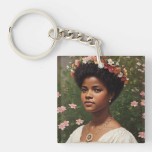 Porte-clefs Ida B Wells Floral Art Tribute