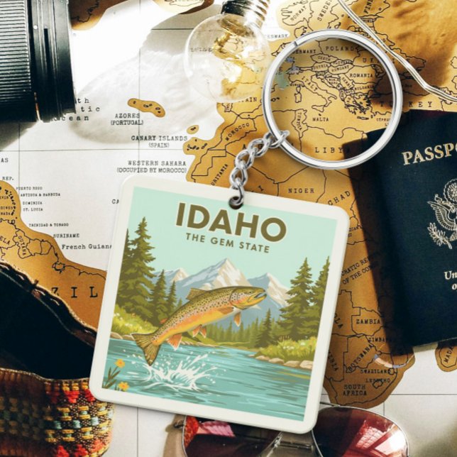Porte-clefs Idaho vintage (Créateur téléchargé)