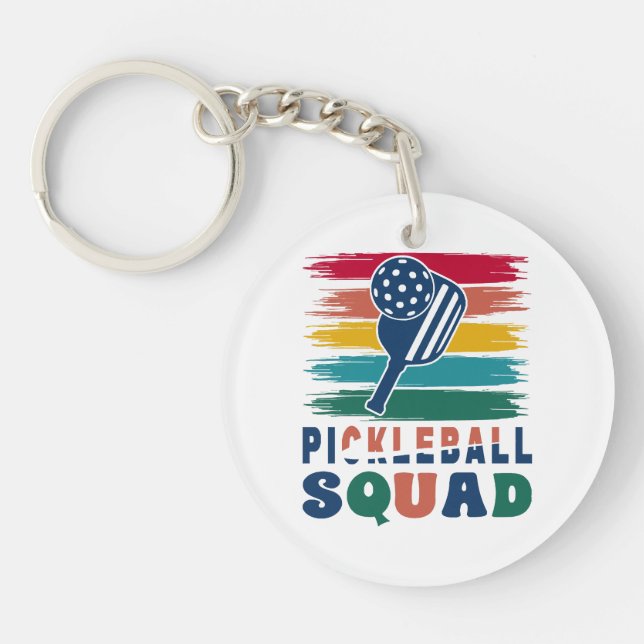 Porte-clefs Idée cadeau pour joueurs de pickleball (Devant)