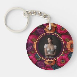 Porte-clefs Idées Cadeaux Audacieux Pour Femmes Anémones Fleur