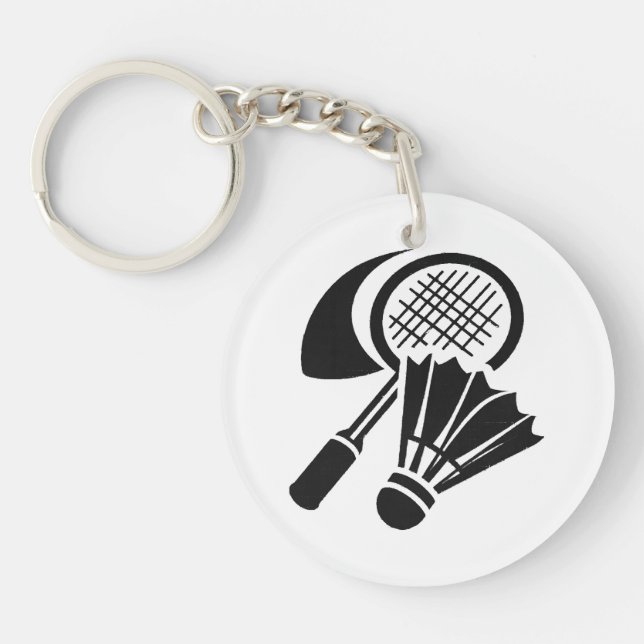 Porte-clefs Idées de cadeaux de badminton (Devant)