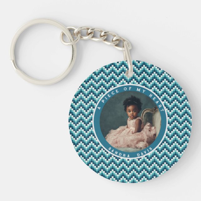 Porte-clefs Idées de cadeaux de mariage classiques à motif ray (Devant)