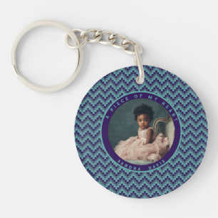 Porte-clefs Idées de Cadeaux Élégants à Motif Rayure