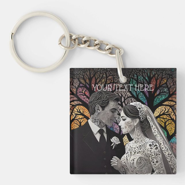 Porte-clefs Idées et cadeaux mariages (Devant)