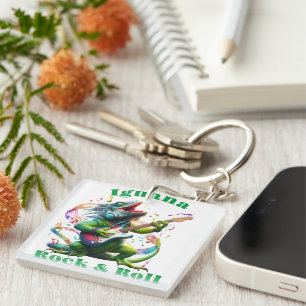 Porte-clefs Iguana Dweller Rock & Roll