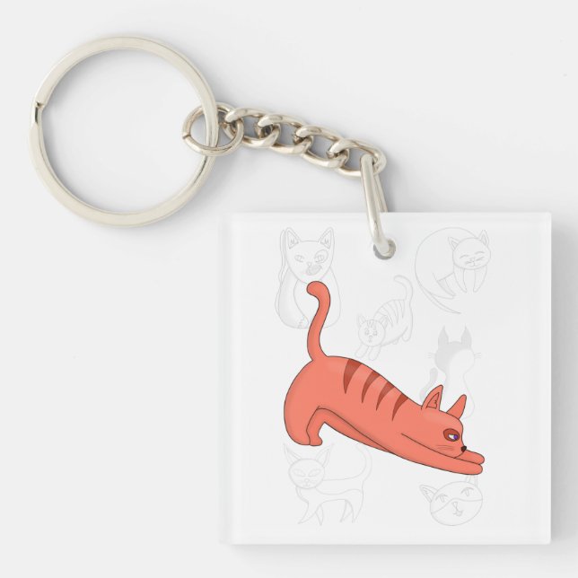 Porte-clefs Il est temps d'étirer le capot de couette Poster d (Devant)