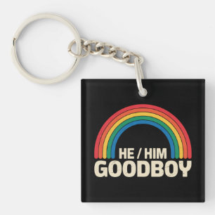 Porte-clefs Il Lui Bon Garçon Arc-en-ciel LGBTQ Fierté Gay All