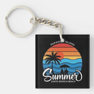 Porte-clefs Île Paradis Plage Santa Monica-35307