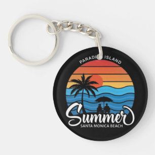 Porte-clefs Île Paradis Plage Santa Monica-35307