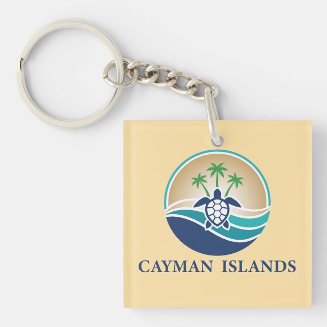 Porte-clefs Îles Caïmans Caraïbes (Devant)