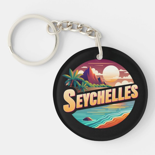 Porte-clefs Îles Seychelles Océan Indien (Devant)