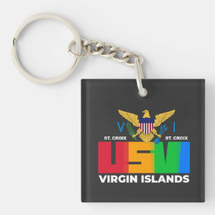 Porte-clefs Îles Vierges américaines Sainte-Croix USVI Tropica