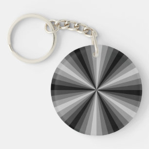 Porte-clefs Illusion optique Porte - clé acrylique noir