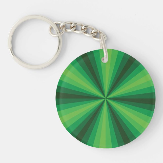 Porte-clefs Illusion optique Porte - clé acrylique vert (Devant)