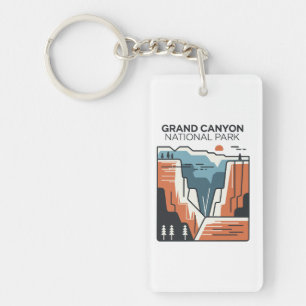 Porte-clefs Illustration Abstraite du parc national du Grand C