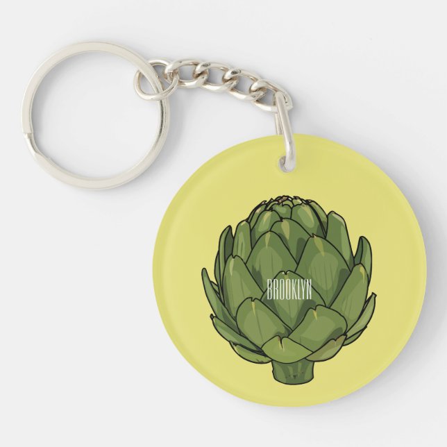 Porte-clefs Illustration d'artiste (Devant)