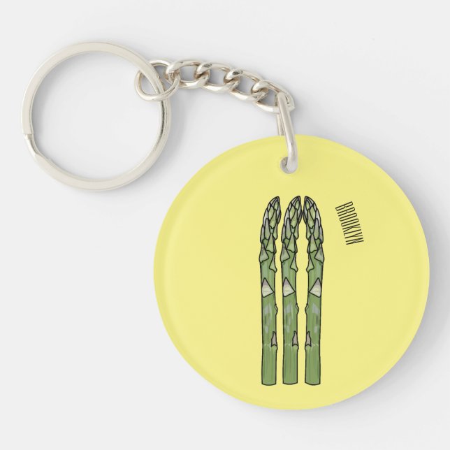 Porte-clefs Illustration d'Asparagus (Devant)