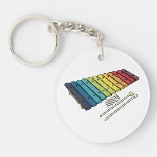 Porte-clefs Illustration de bande dessinée en Xylophone