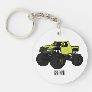 Porte-clefs Illustration de camion monstre