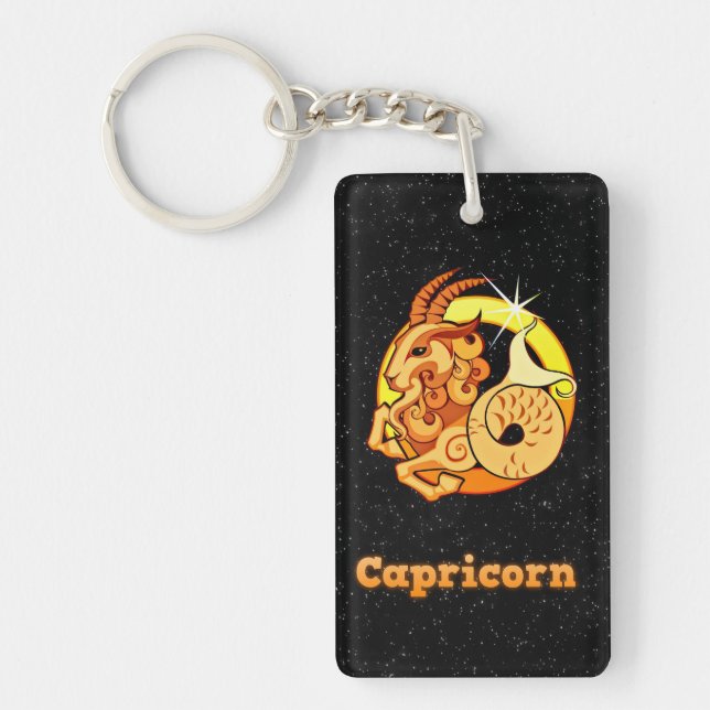 Porte-clefs Illustration de Capricorne (Devant)