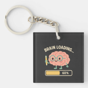 Porte-clefs Illustration de cerveau adorable en chargement – 6