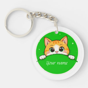 Porte-clefs Illustration de chat mignon