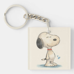 Porte-clefs Illustration de chien Beagle à l'aquarelle mignonn