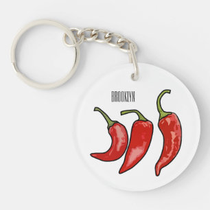 Porte-clefs Illustration de chili