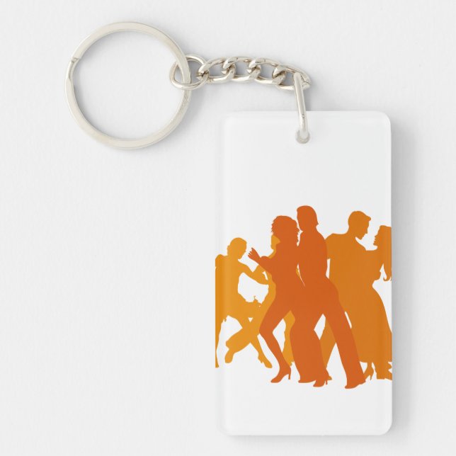 Porte-clefs Illustration de danseurs de tango (Devant)