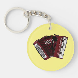 Porte-clefs Illustration de dessin animé d'accordéon