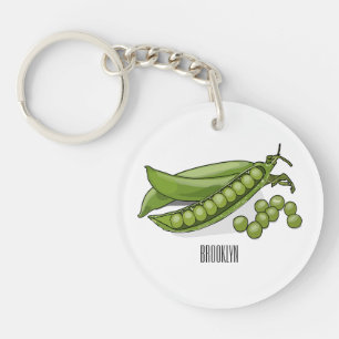 Porte-clefs Illustration de dessin de pois