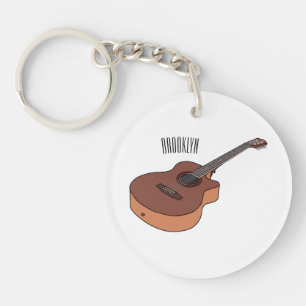 Porte-clefs Illustration de guitare acoustique