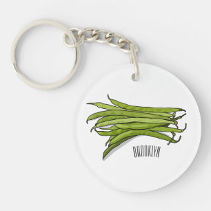 Porte-clefs Illustration de haricots verts