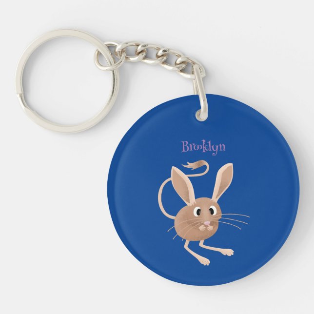 Porte-clefs Illustration de jerboa aux longues oreilles (Devant)