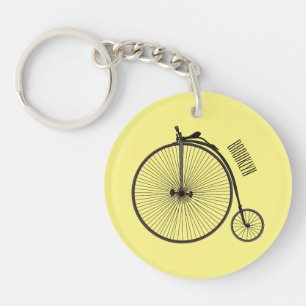 Porte-clefs Illustration de la bande dessinée de vélo à grande
