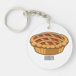 Porte-clefs Illustration de la caricature à tarte