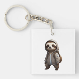 Porte-clefs Illustration de la fente cool et adorable