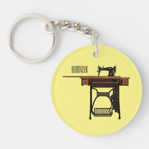 Porte-clefs Illustration de la machine à coudre
