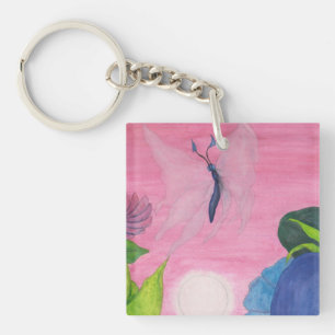 Porte-clefs Illustration de la transformation des papillons d'
